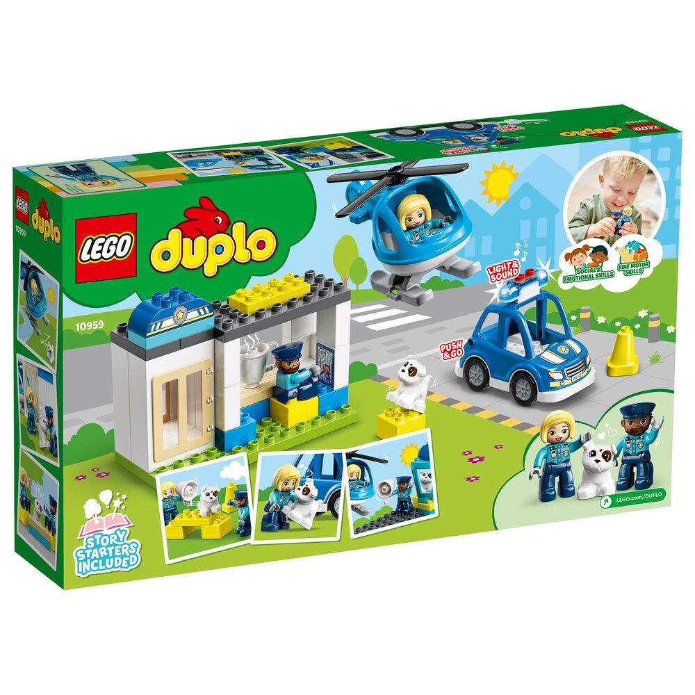 Lego Police Station & Helicopter Building Toy, -- ANB Baby