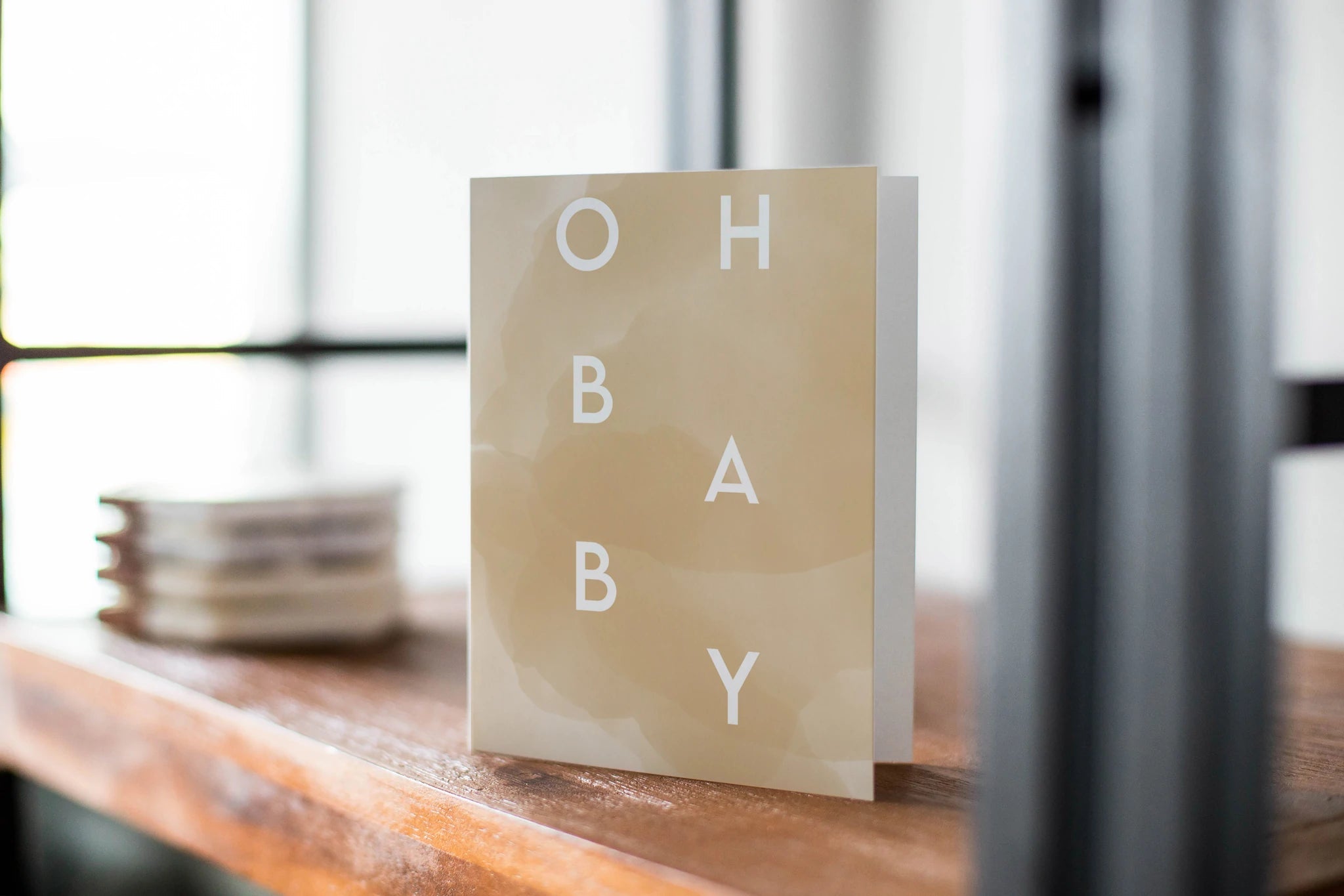 Lemon Milk Paper Oh Baby Card, -- ANB Baby