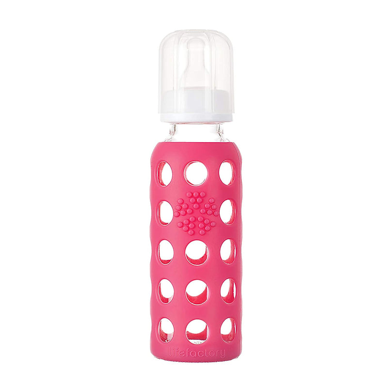 LIFEFACTORY Baby Bottle Raspberry 9 oz, -- ANB Baby