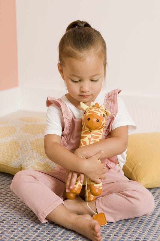 Little Big Friends Gina the Giraffe Soft Music Box, -- ANB Baby