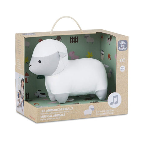 Little Big Friends Simon the Sheep Soft Music Box, -- ANB Baby