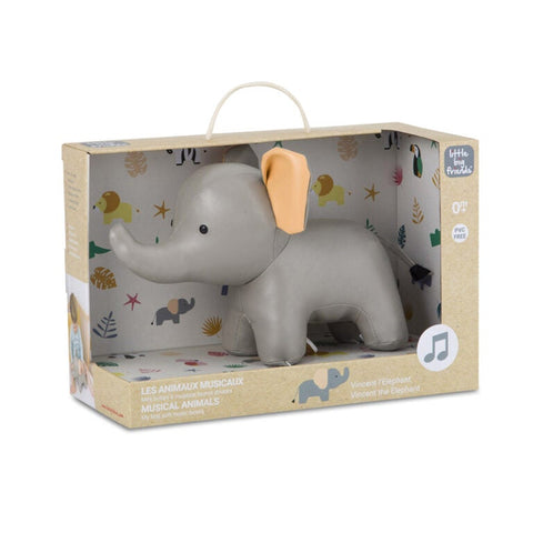 Little Big Friends Vincent the Elephant Soft Music Box, -- ANB Baby