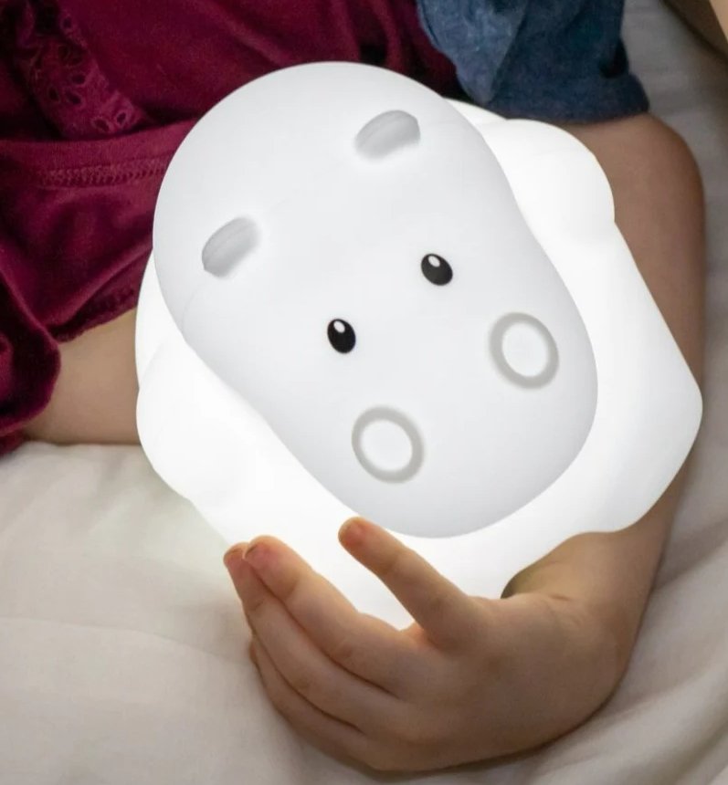 Lumi Pets Hippo Night Light, -- ANB Baby