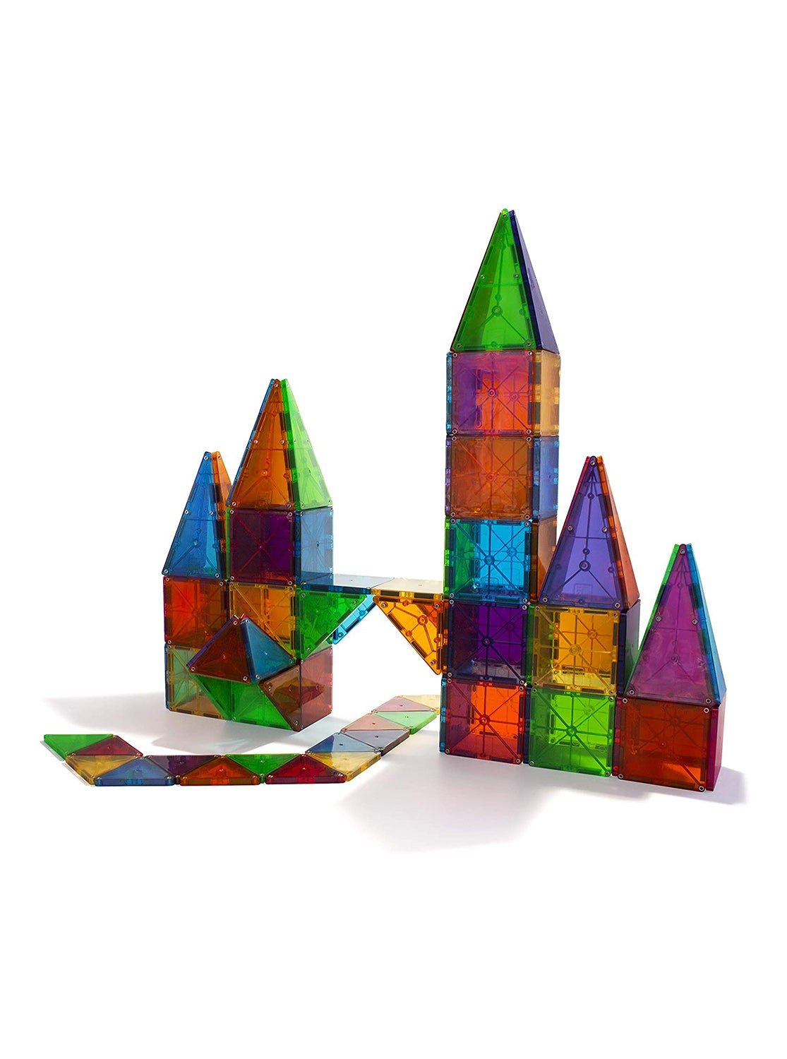 Magna-Tiles Clear Colors 100-Piece Set, -- ANB Baby