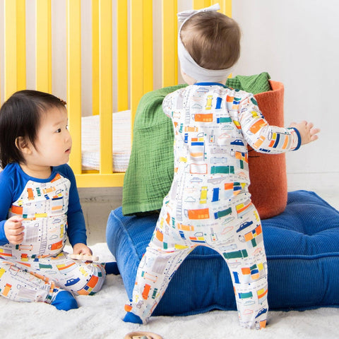 Magnetic Me Traffic Jammies Modal Magnetic Footie, -- ANB Baby