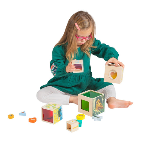 Manhattan Toy Enchanted Forest Wooden Stacking Blocks, -- ANB Baby