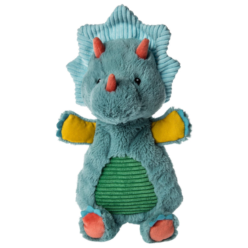 Mary Meyer Baby Pebblesaurus Lovey Soft Toy, Triceratops Dinosaur, -- ANB Baby