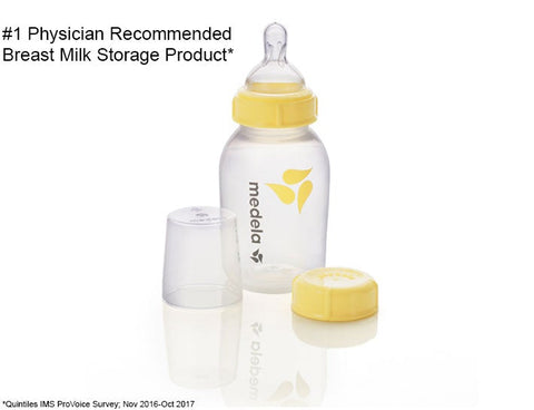 Medela Breast Milk Collection and Storage Bottle Set, 5 Oz and 8 Oz With Nipples, -- ANB Baby