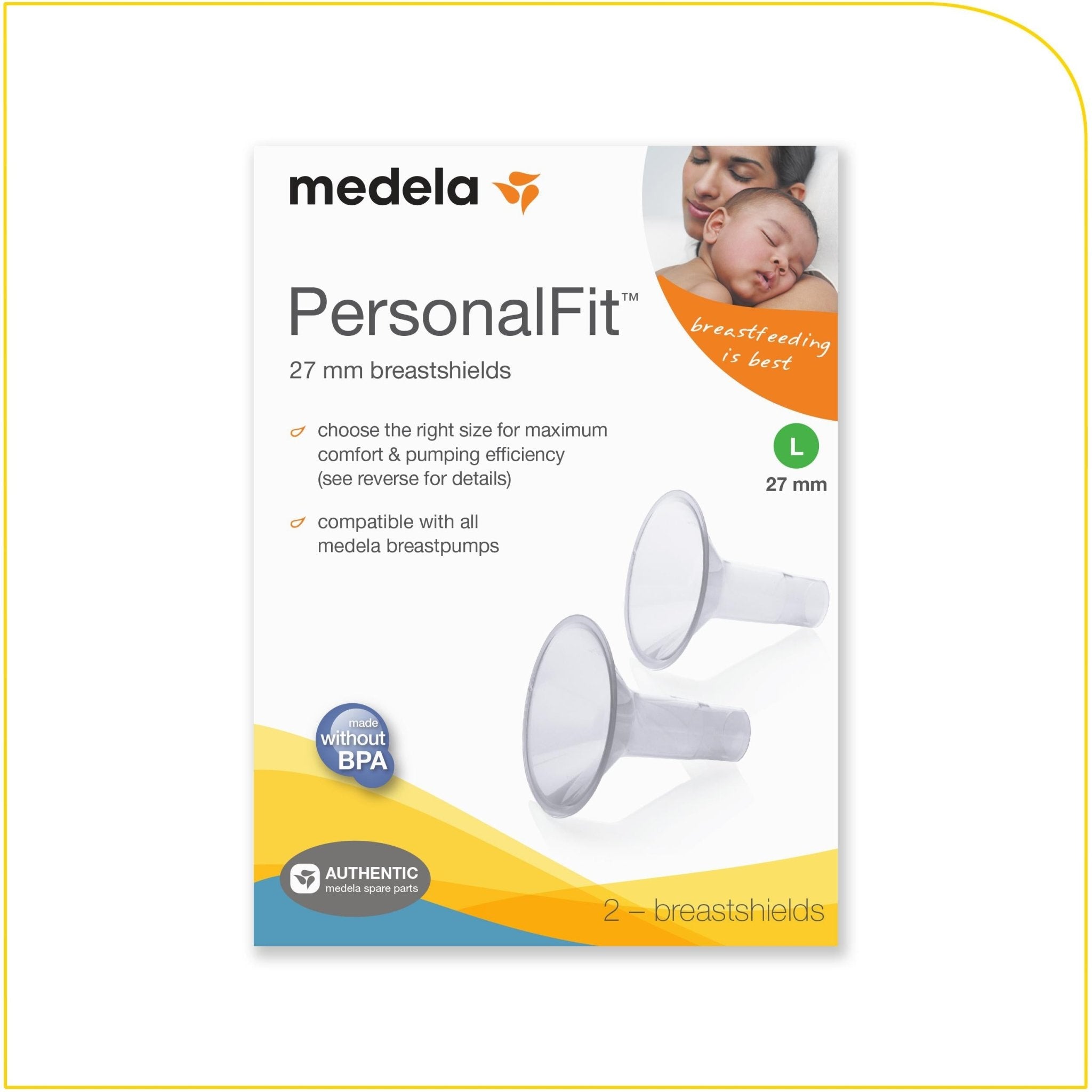 MEDELA PersonalFit Breast Shields - Box of 2 Available In Different Sizes, -- ANB Baby