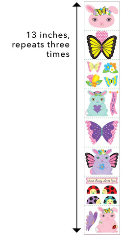 Mrs. Grossman's Friends Butterfly Bunny Sticker, -- ANB Baby