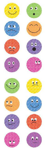 Mr.s Grossman's Strip of Funny Faces Stickers, -- ANB Baby
