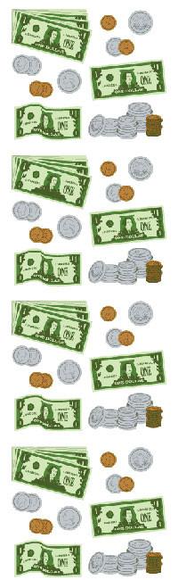 Mrs. Grossman's Strip of Money Stickers, -- ANB Baby