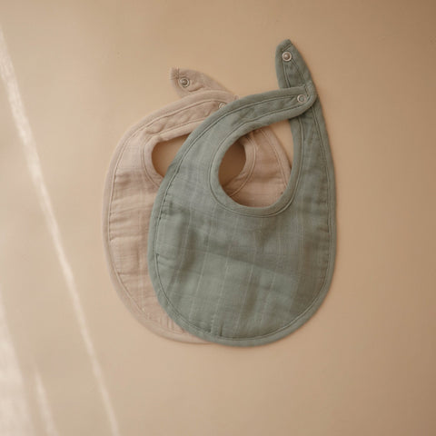 Mushie Muslin Bib 2 Pack, -- ANB Baby