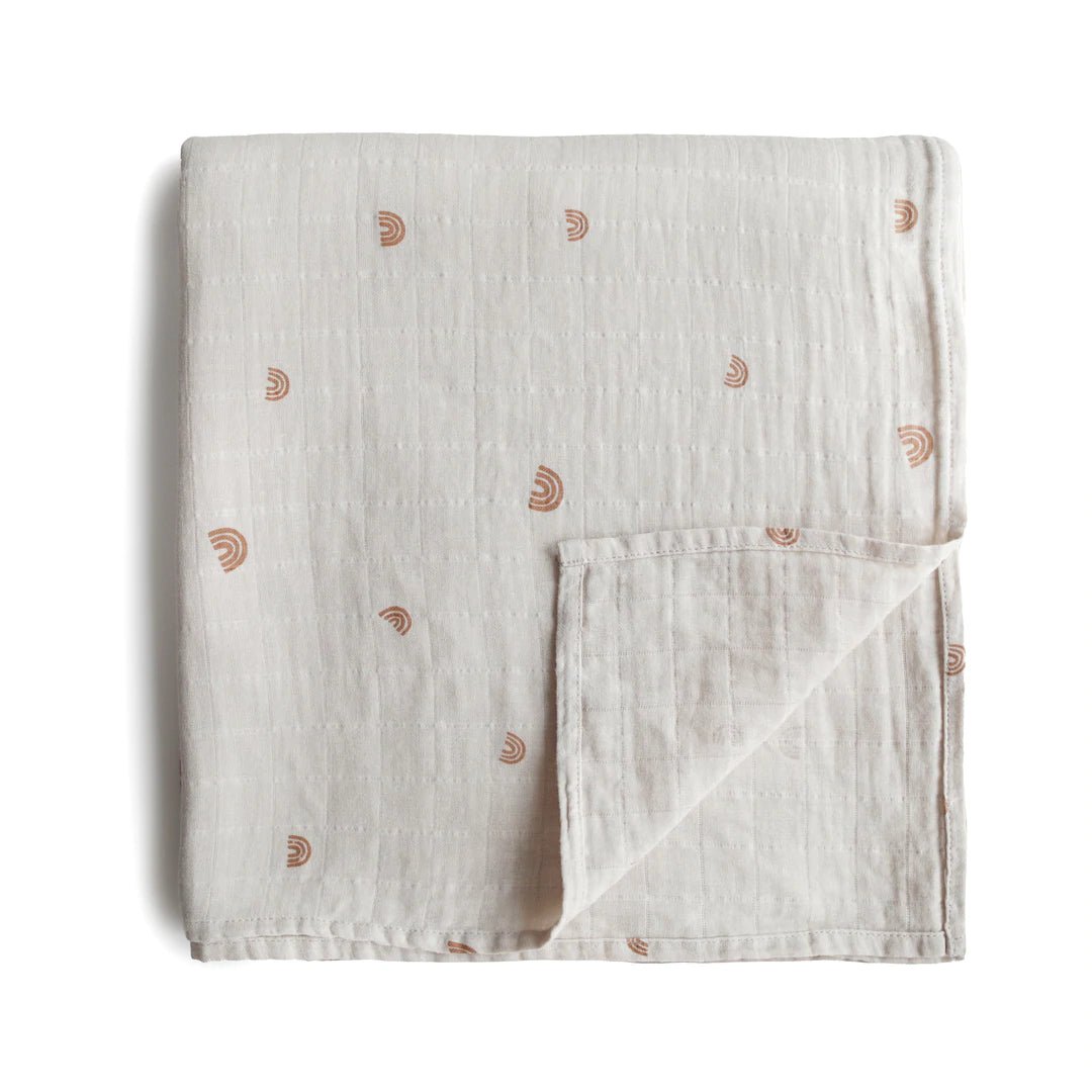 Mushie Muslin Swaddle Blanket, -- ANB Baby