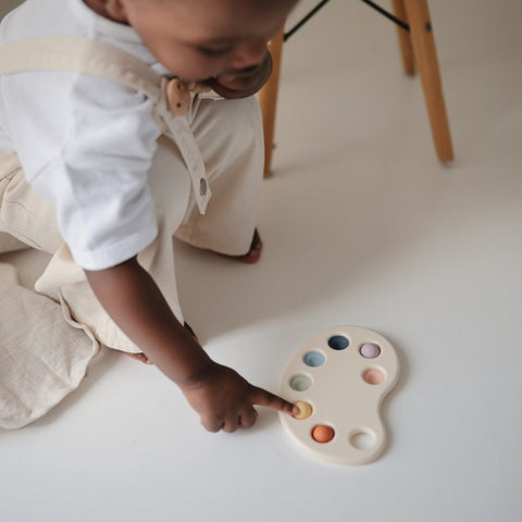 Mushie Paint Palette Press Toy, -- ANB Baby