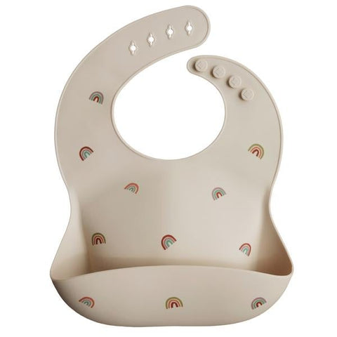 Mushie Silicone Baby Bib, -- ANB Baby