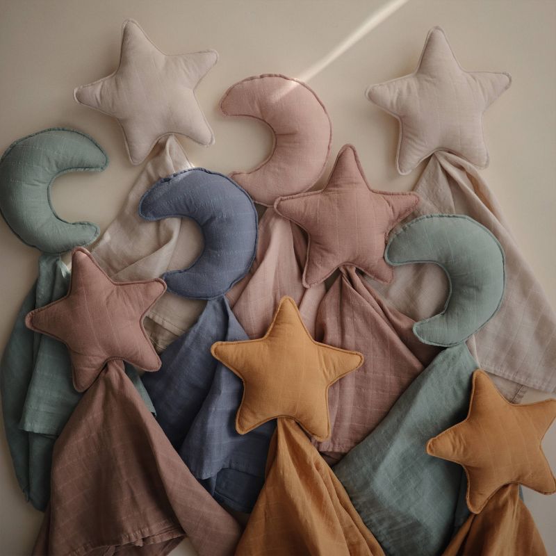 Mushie Star Lovey Crib Toy, Fog, -- ANB Baby