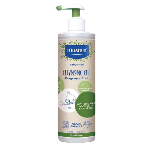 Mustela Organic Cleansing Gel with Olive Oil and Aloe 400 ml, -- ANB Baby