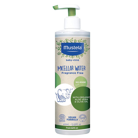 Mustela Organic Micellar Water with Olive Oil and Aloe 400 ml, -- ANB Baby