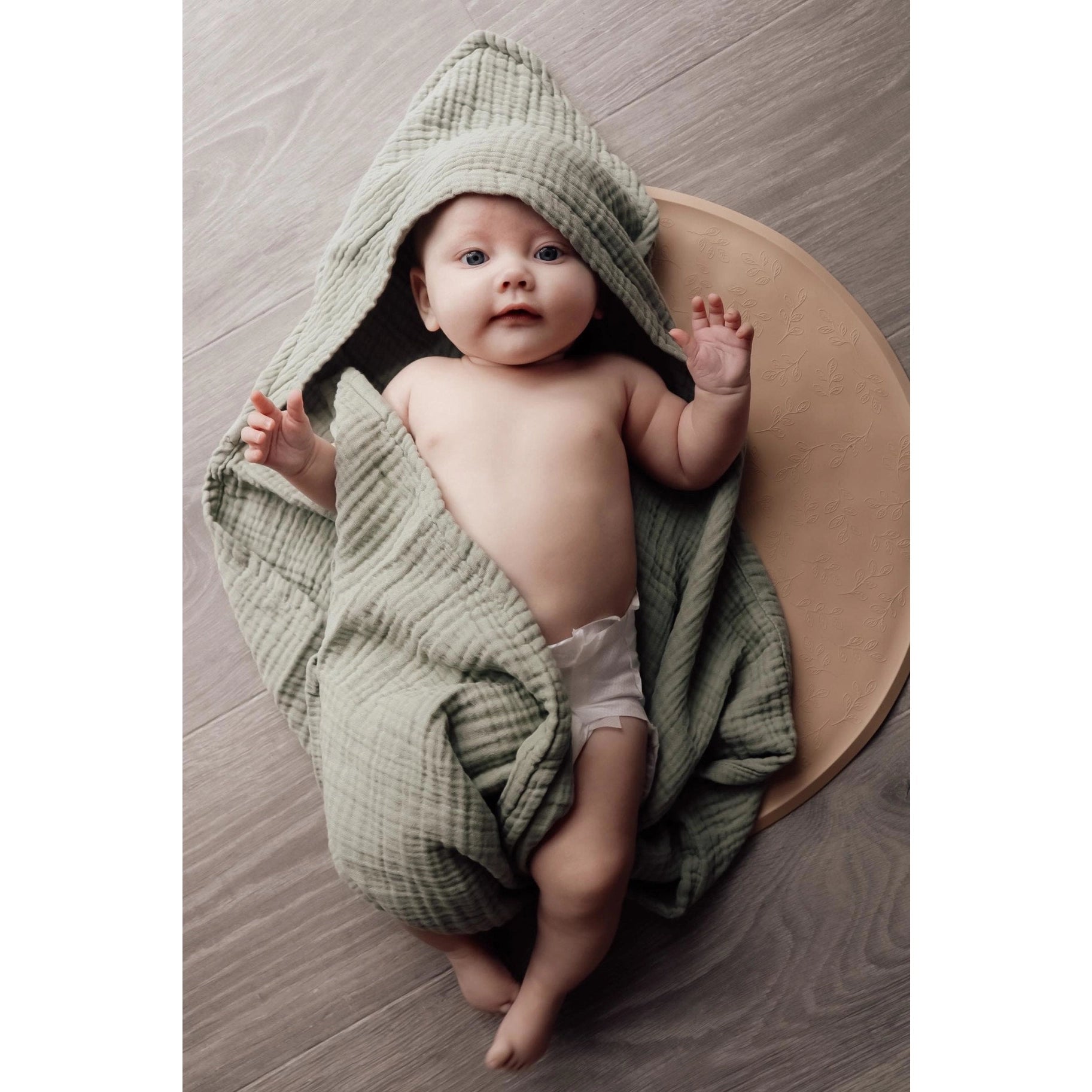 Natruba Muslin Baby Hooded Bath Towel, -- ANB Baby