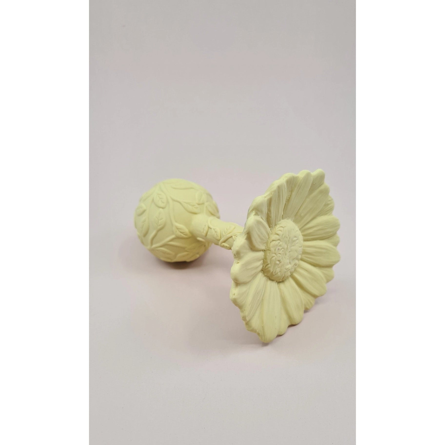 Natruba Rubber Daisy Rattle, Yellow, -- ANB Baby