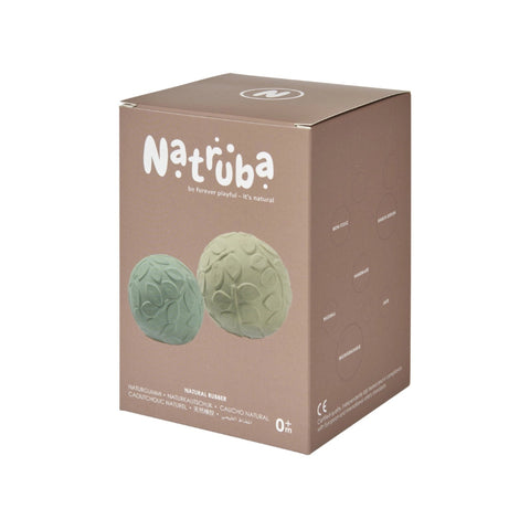 Natruba Rubber Leaf Sensory Ball Set, -- ANB Baby