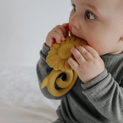 Natruba Sunflower Teether, Yellow, -- ANB Baby