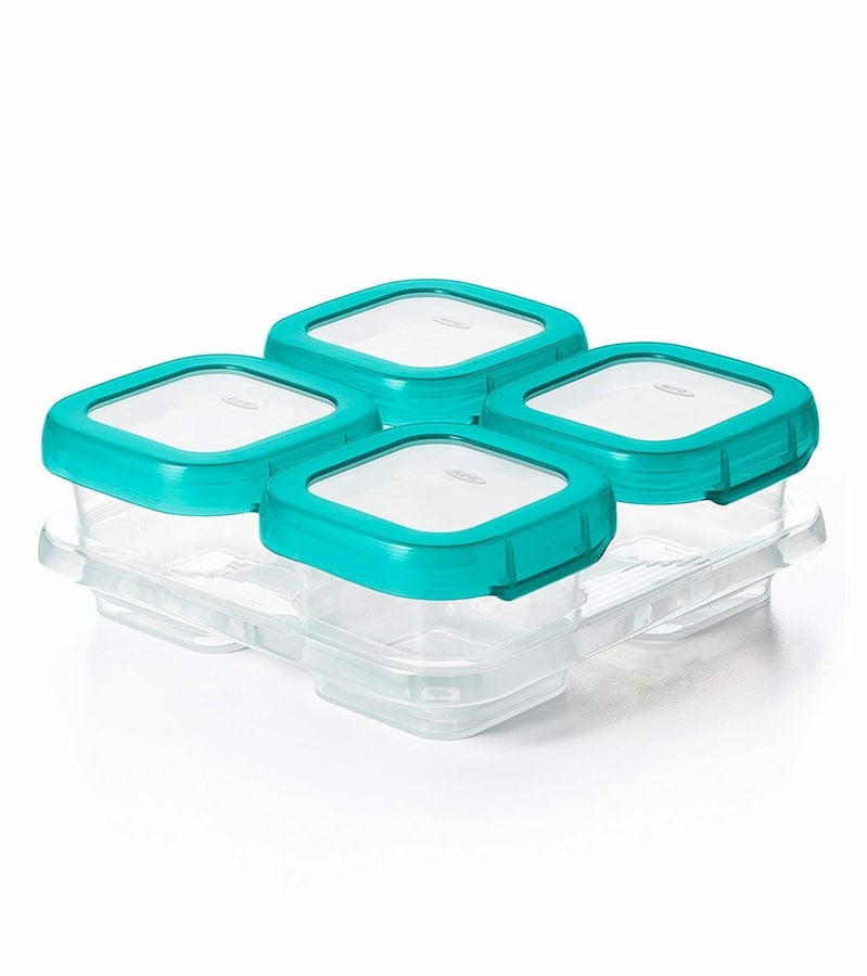 OXO TOT Baby Blocks Freezer Storage Containers - 4 OZ, -- ANB Baby