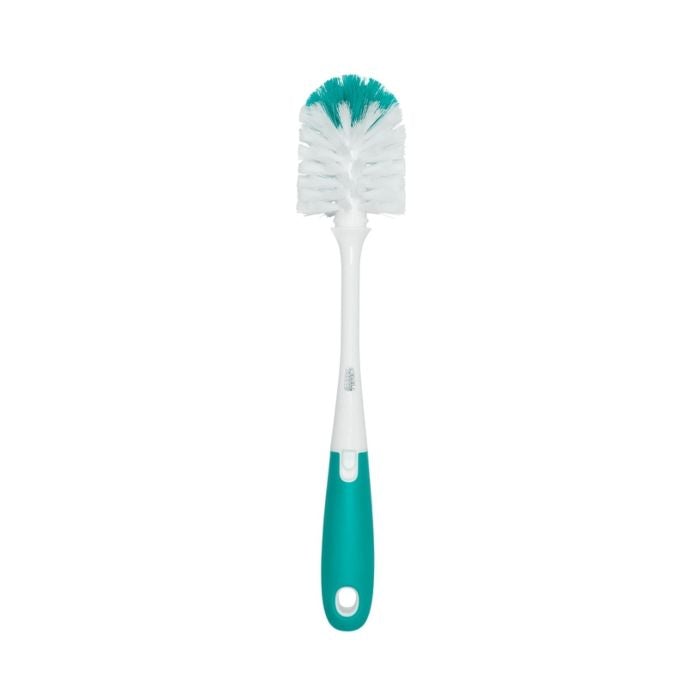 OXO Tot Bottle Brush With Bristled Cleaner, Teal, -- ANB Baby