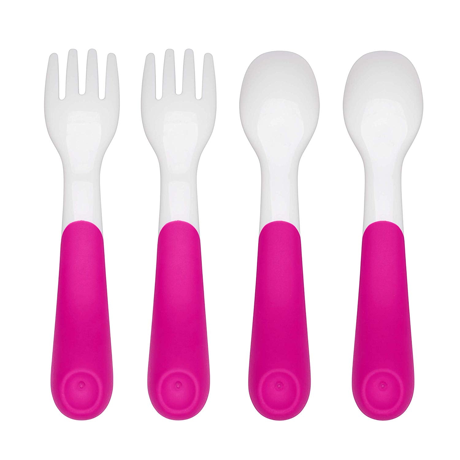 OXO TOT Plastic Fork And Spoon Training Set, -- ANB Baby