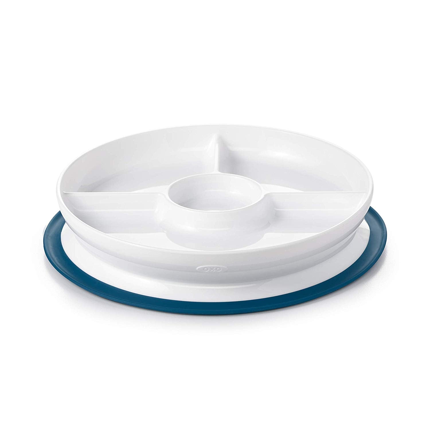 OXO TOT Stick and Stay Suction Plate, Divided Plate or Bowl, -- ANB Baby