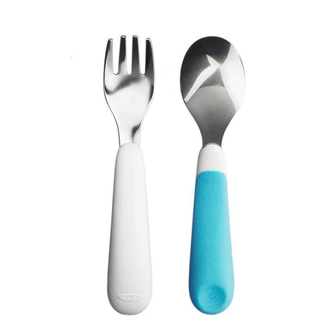 OXO TOT Training Fork And Spoon Set, -- ANB Baby