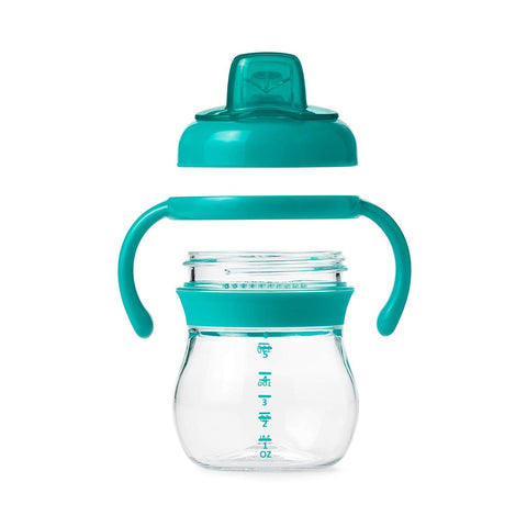 OXO TOT Transitions Soft Spout Sippy Cup with Removable Handles - 6 OZ, -- ANB Baby