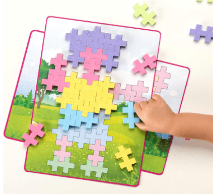 Plus-Plus Big Picture Pastel Color Mix Puzzles, Large, -- ANB Baby