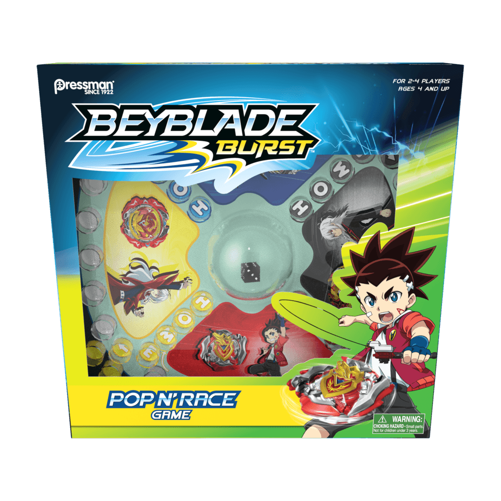 Pressman Toys Beyblade Burst Pop 'N' Race, -- ANB Baby