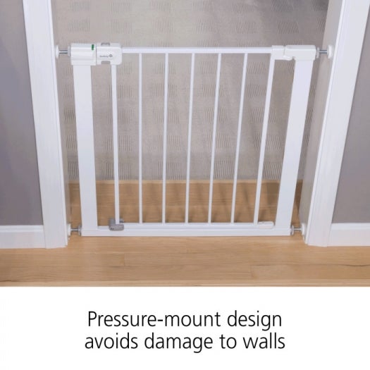 Safety 1st Easy Install Metal Baby Gate with Pressure Mount Fastening , White, -- ANB Baby