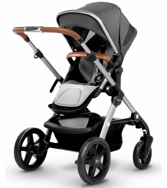 Silver Cross Wave Single Baby Stroller With Carry Cot 2018, Granite, -- ANB Baby