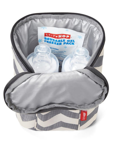 Skip Hop Grab & Go Double Bottle Bag, Chevron, -- ANB Baby