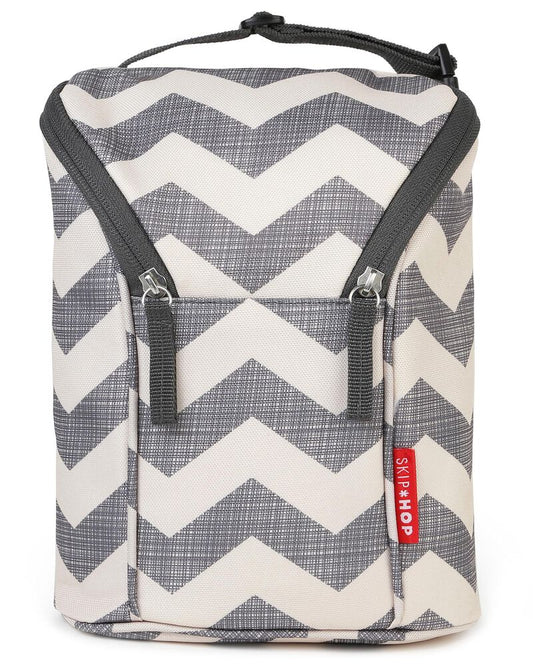 Skip Hop Grab & Go Double Bottle Bag, Chevron, -- ANB Baby