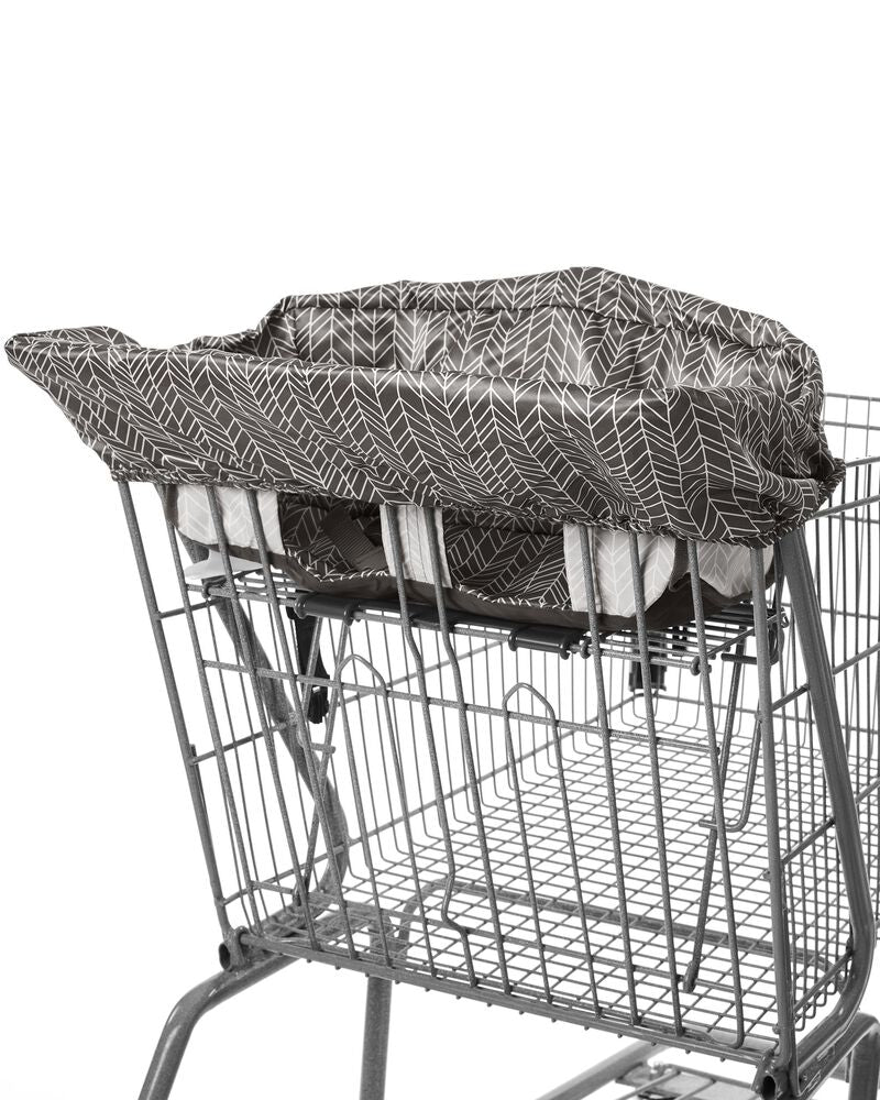 Skip Hop Shopping Cart and Highchair Cover, Grey Feather, -- ANB Baby