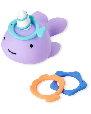 Skip Hop Zoo Narwhal Ring Toss Bath Toy, -- ANB Baby