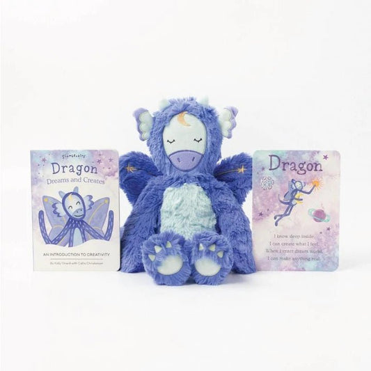 Slumberkins Celestial Blue Dragon Kin, Creativity, Blue, -- ANB Baby