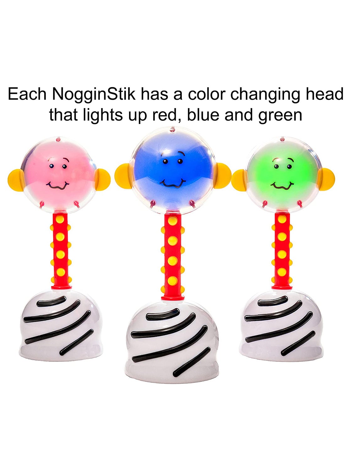SmartNoggin NogginStik Developmental Light-Up Rattle, -- ANB Baby
