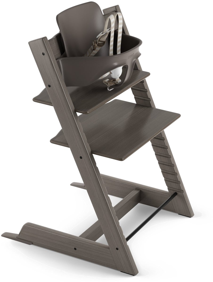 Stokke Tripp Trapp Adjustable Wooden Baby High Chair Set with Baby Seat and Harness, -- ANB Baby