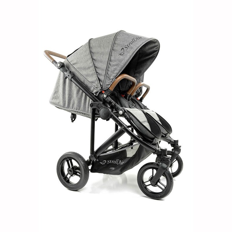 StrollAir Twin Way Twin Stroller/Double Stroller - Denim Slate, -- ANB Baby