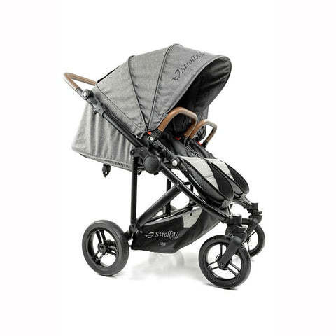 StrollAir Twin Way Twin Stroller/Double Stroller - Denim Slate, -- ANB Baby