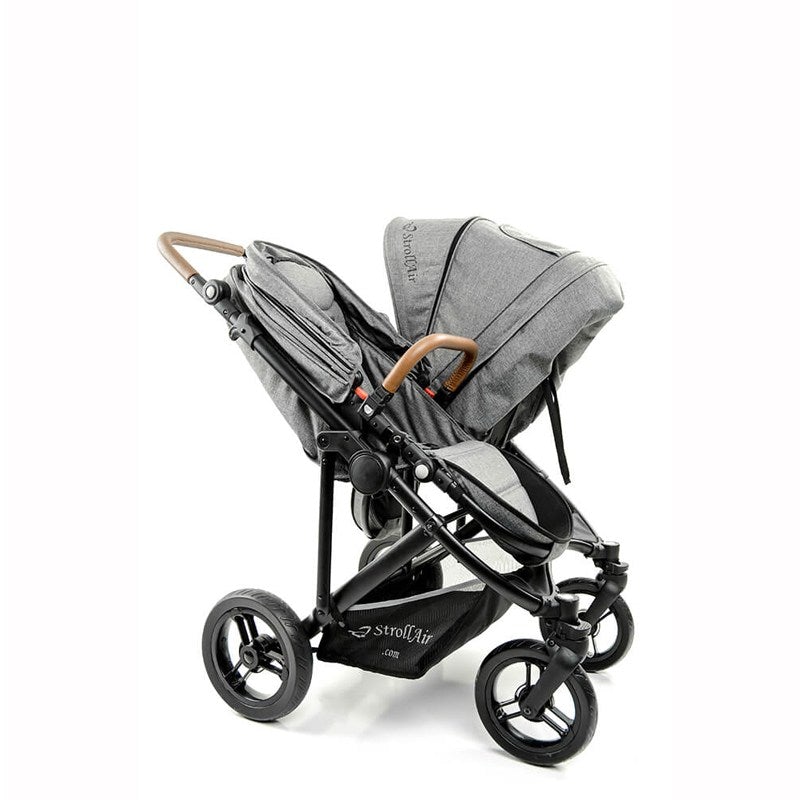 StrollAir Twin Way Twin Stroller/Double Stroller - Denim Slate, -- ANB Baby