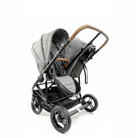 StrollAir Twin Way Twin Stroller/Double Stroller - Denim Slate, -- ANB Baby