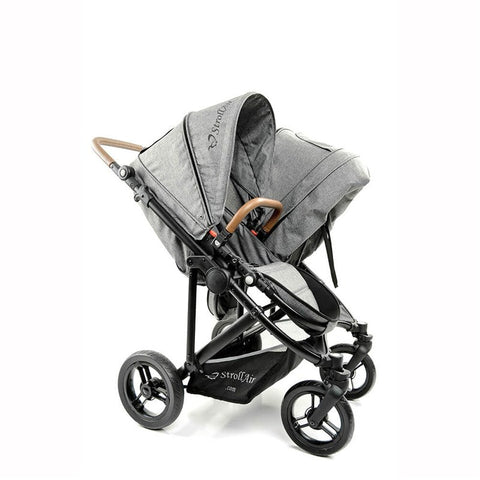 StrollAir Twin Way Twin Stroller/Double Stroller - Denim Slate, -- ANB Baby