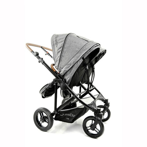 StrollAir Twin Way Twin Stroller/Double Stroller - Denim Slate, -- ANB Baby